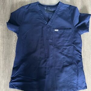 Figs Women’s Scrub Top Navy